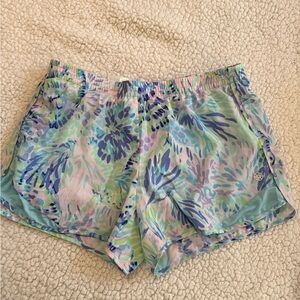 Lilly Pulitzer Pastel Floral Athletic Shorts